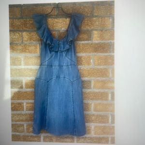 Prada blue soft denim mini dress